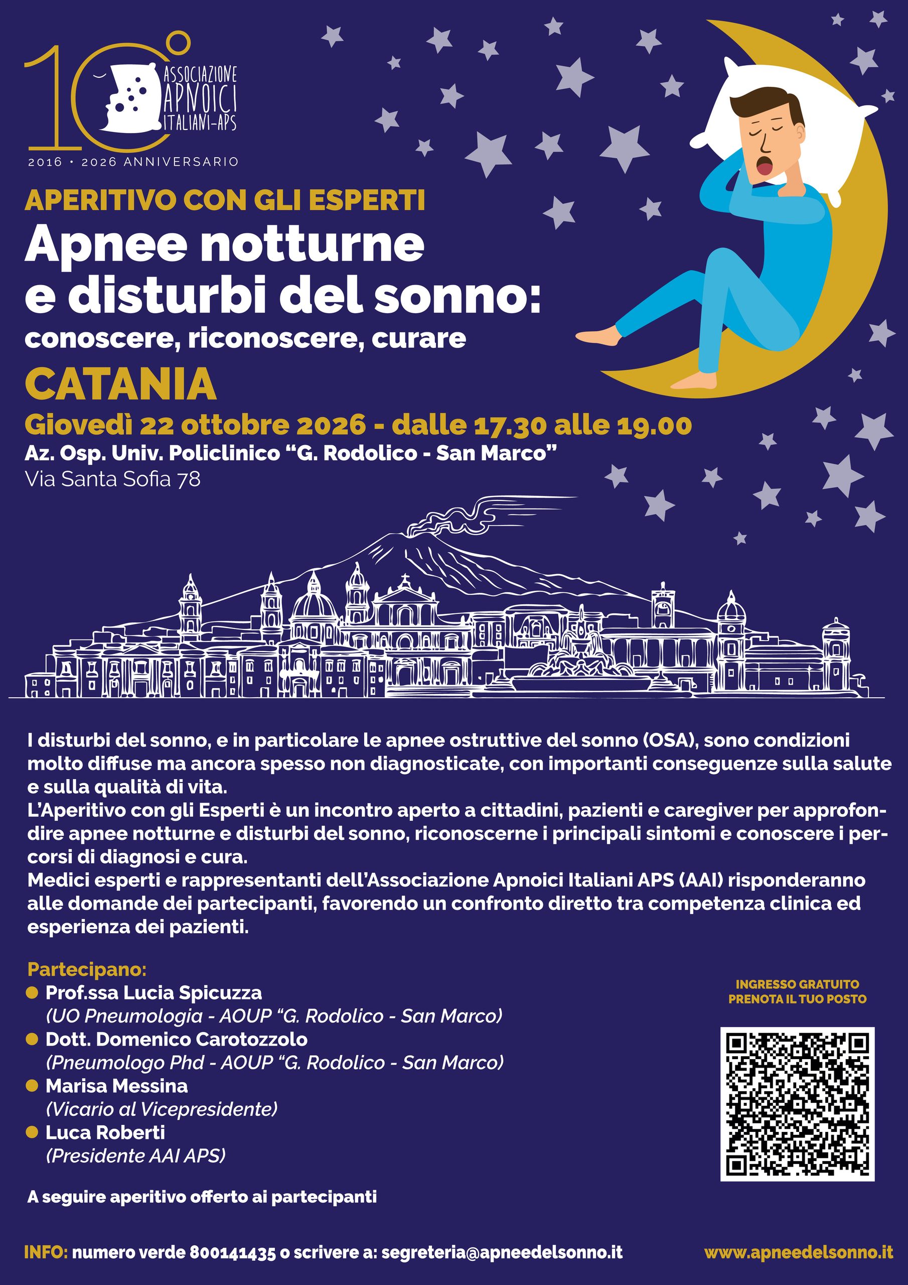 Aperitivo con gli Esperti a Catania – Giovedi 22 Ottobre 2026