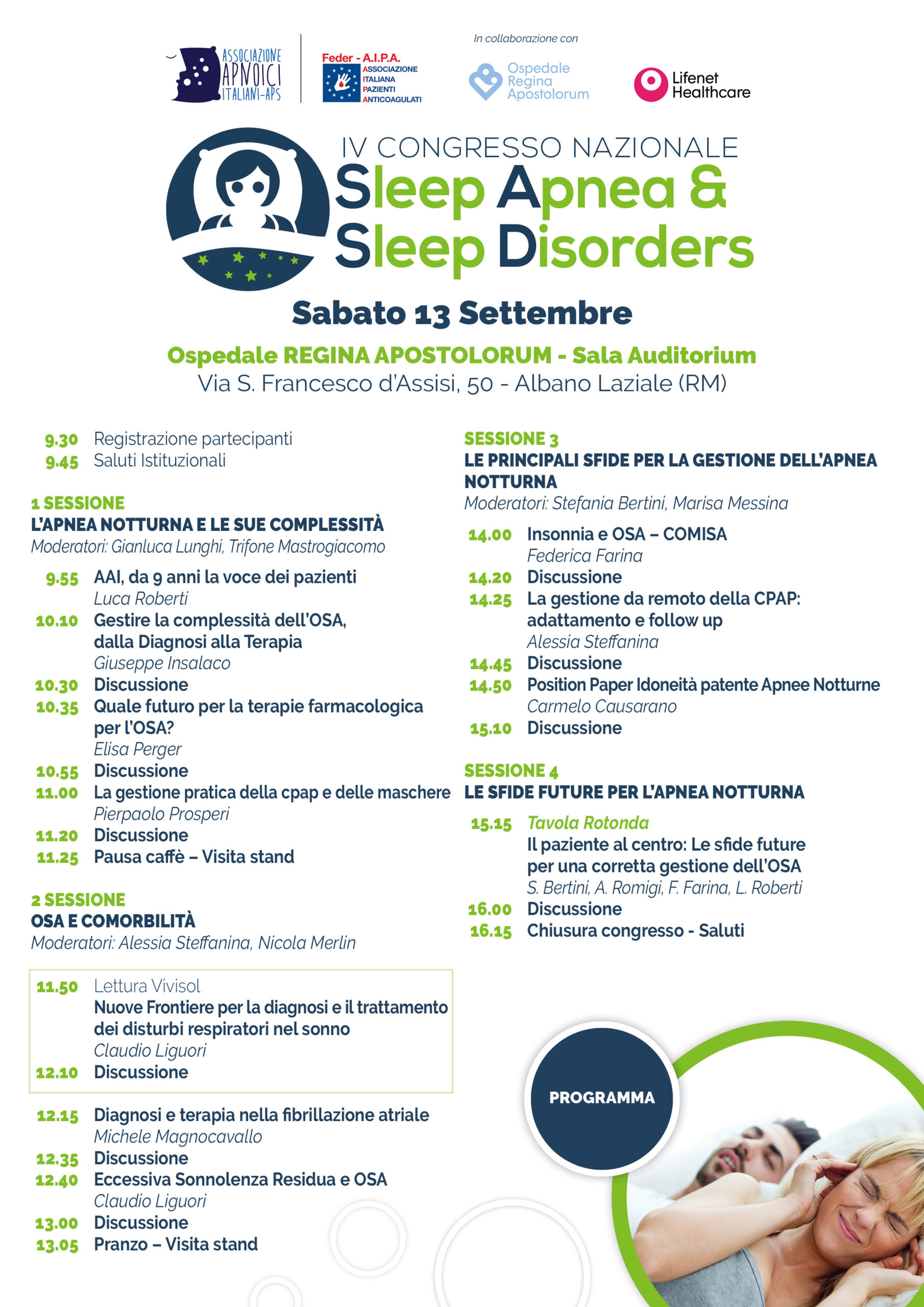 Video completi dei Relatori del IV Congresso Nazionale Sleep Apnea & Sleep Disorders 2025