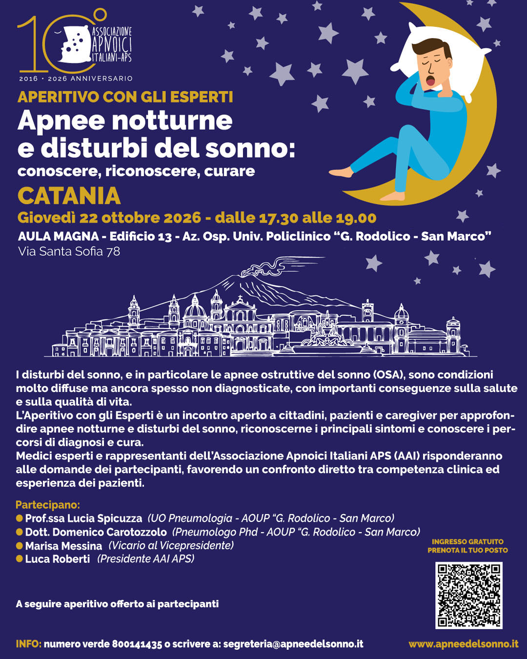 Aperitivo con gli Esperti a Catania – Giovedi 22 Ottobre 2026