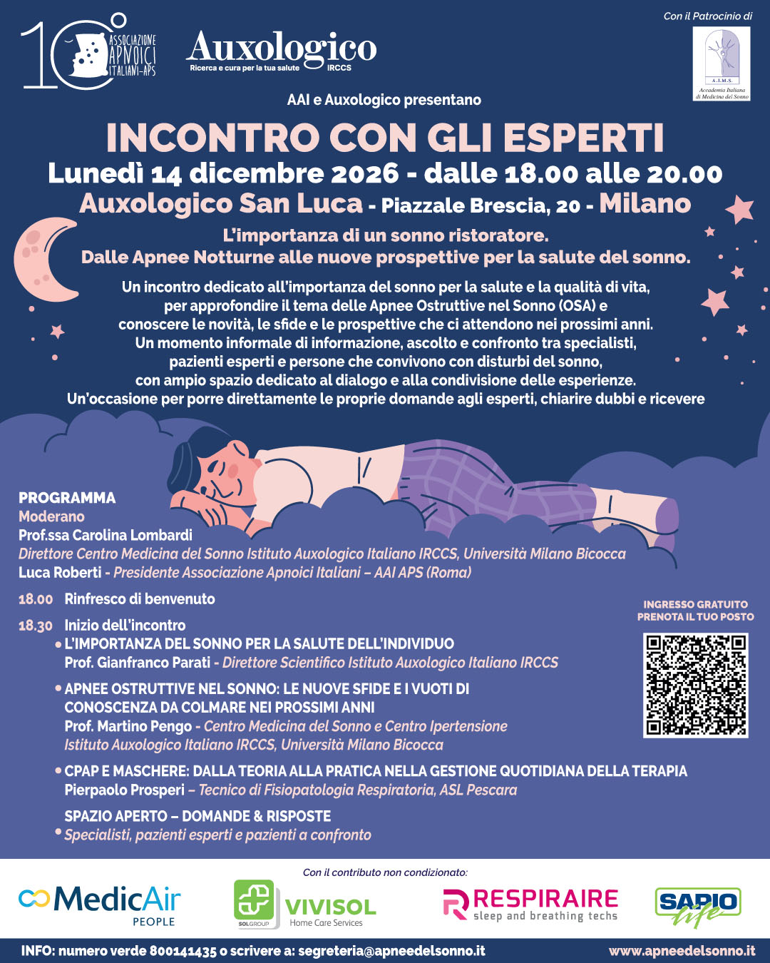 Incontro con gli Esperti – 14 Dicembre Auxologico (Milano)