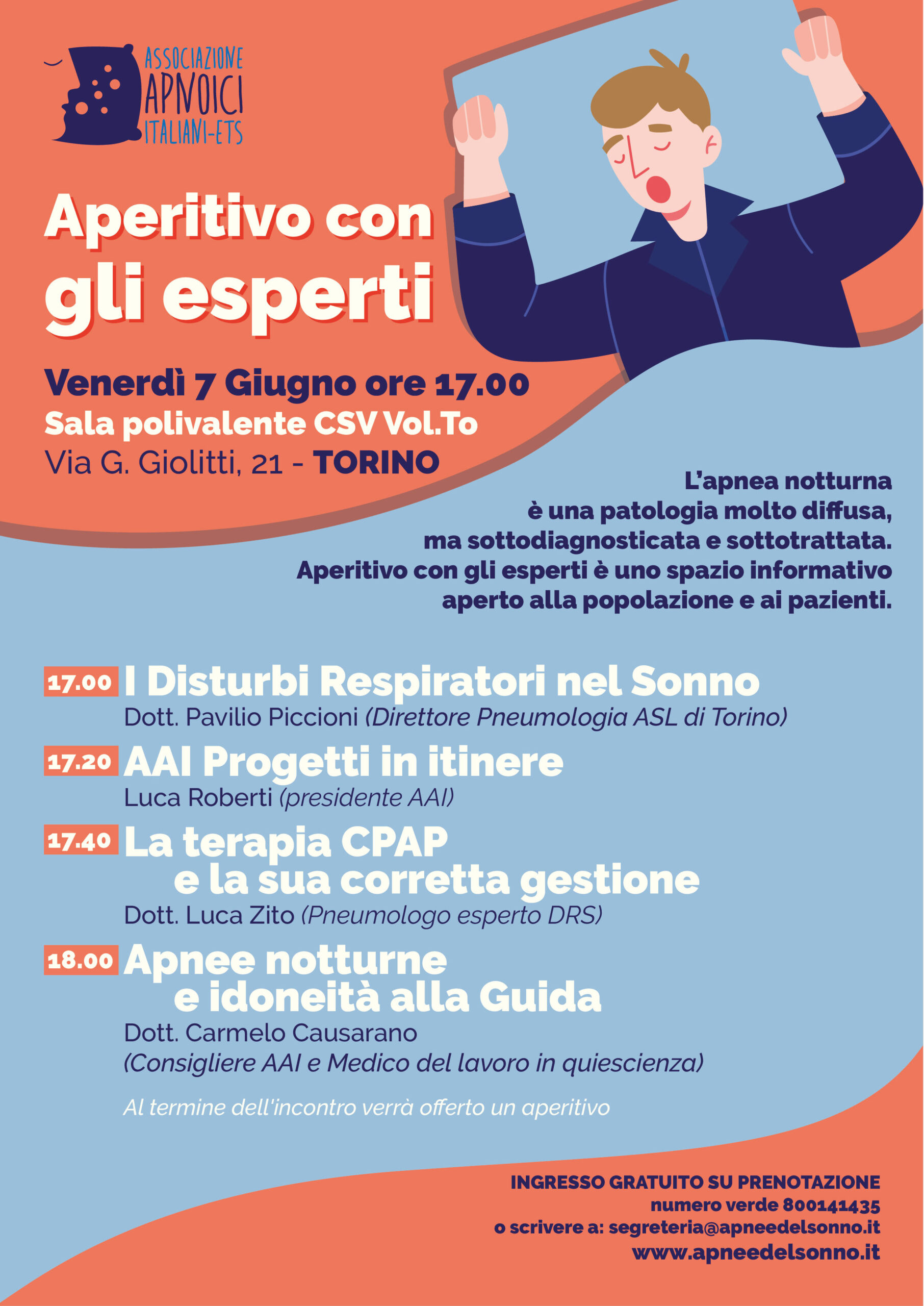 Aperitivo con gli Esperti a Torino –               Venerdì 7 Giugno